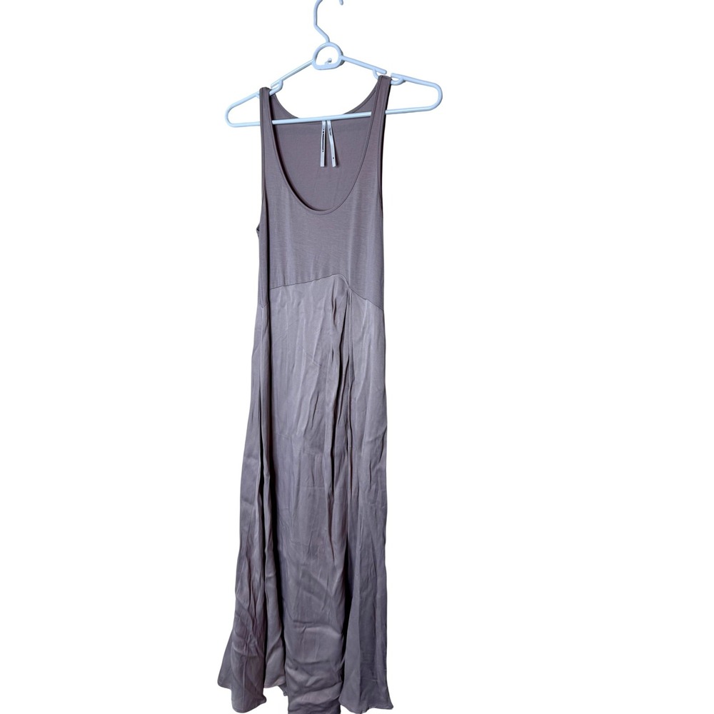 By Anthropologie Dress Womens XS Pink Scoop Neck Tank Maxi Knit Viscose Summer‎